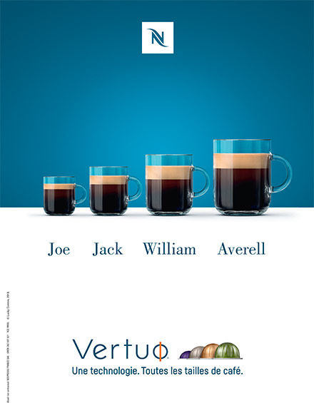 Nespresso - Campagne publicitaire OOH-DOOH Vertuo
