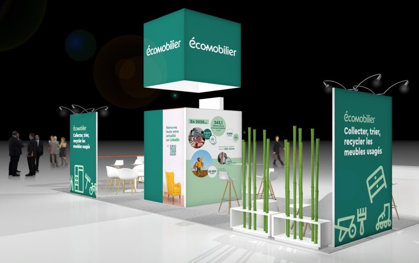 Eco-mobilier - Salon Pollutec - Stand