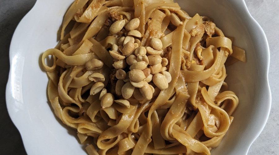 Recette – Nouilles aux cacahuètes